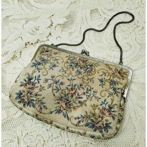 Vtg Walborg West Germany Clutch Floral Evening Formal Cocktail Purse Clutch